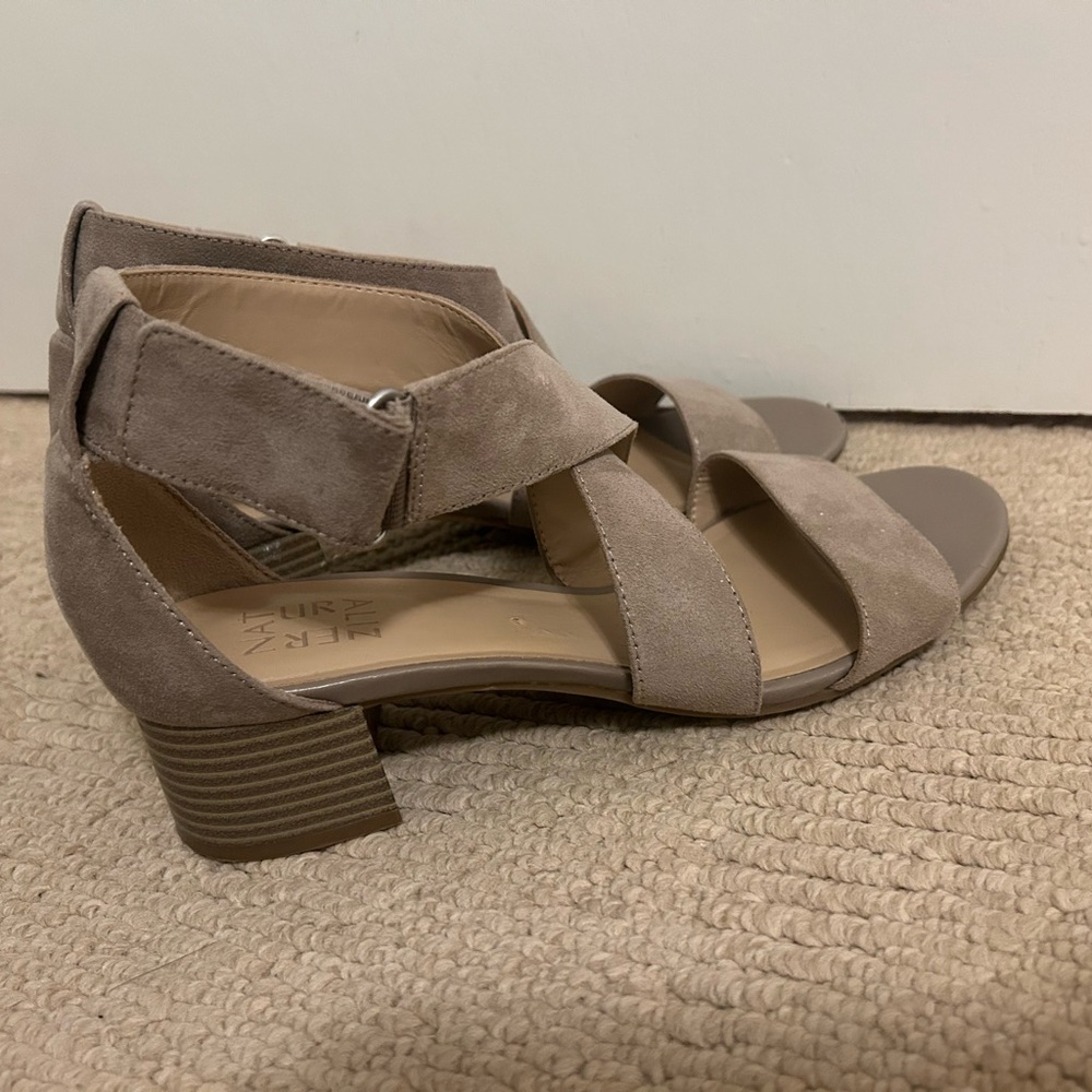 Naturalizer Taupe Strappy Sandals - Picture 2 of 5